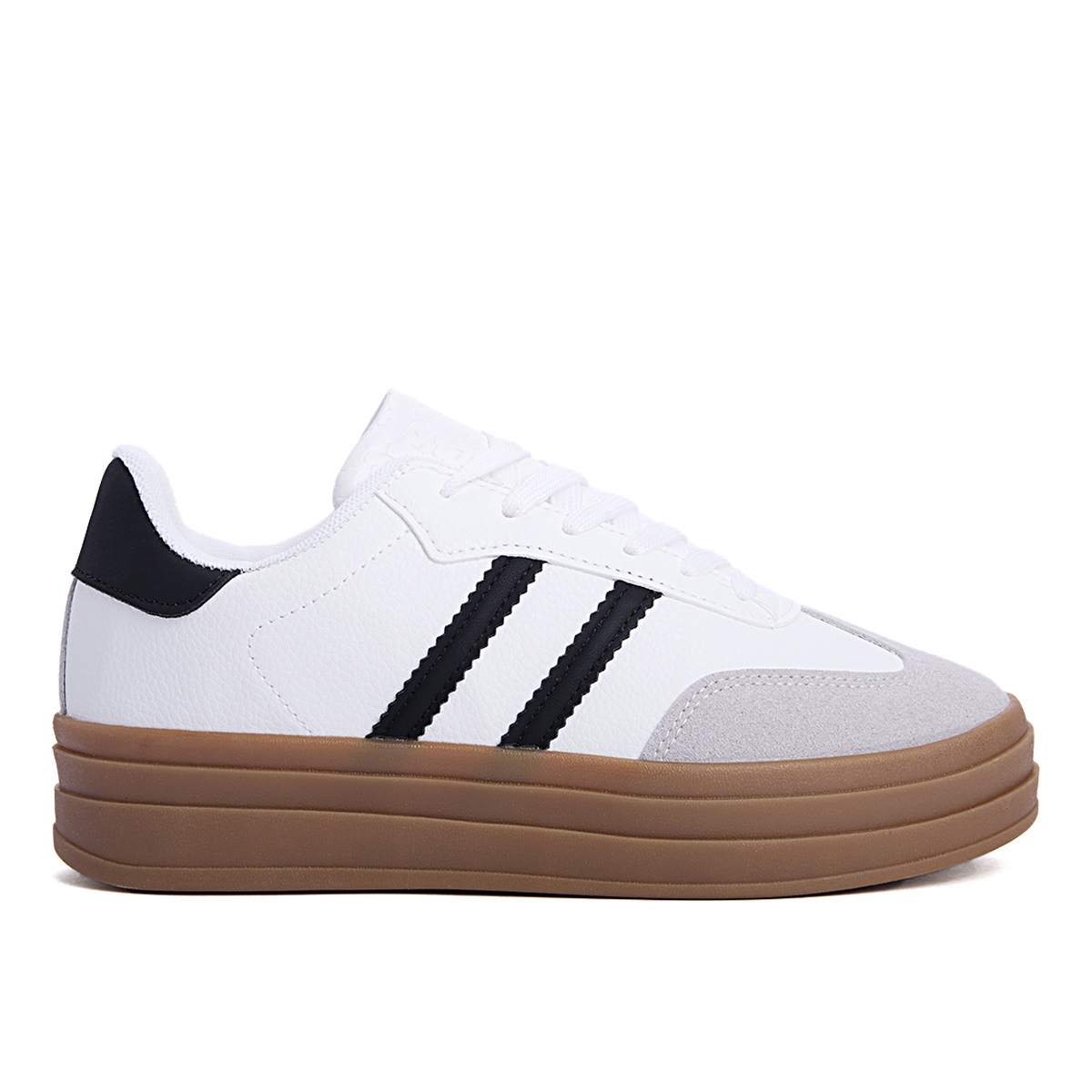 Γυναικεία sneakers με σχέδιο, λευκό μαύρο