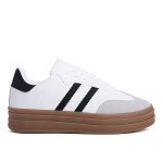 Γυναικεία sneakers με σχέδιο, λευκό μαύρο