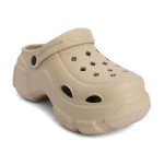Chunky ψηλά διάτρητα σαμπό, σκούρο μπεζ