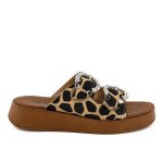 Fred flatforms με στρογγυλές αγκράφες και ιδιαίτερη υφή, ταμπά