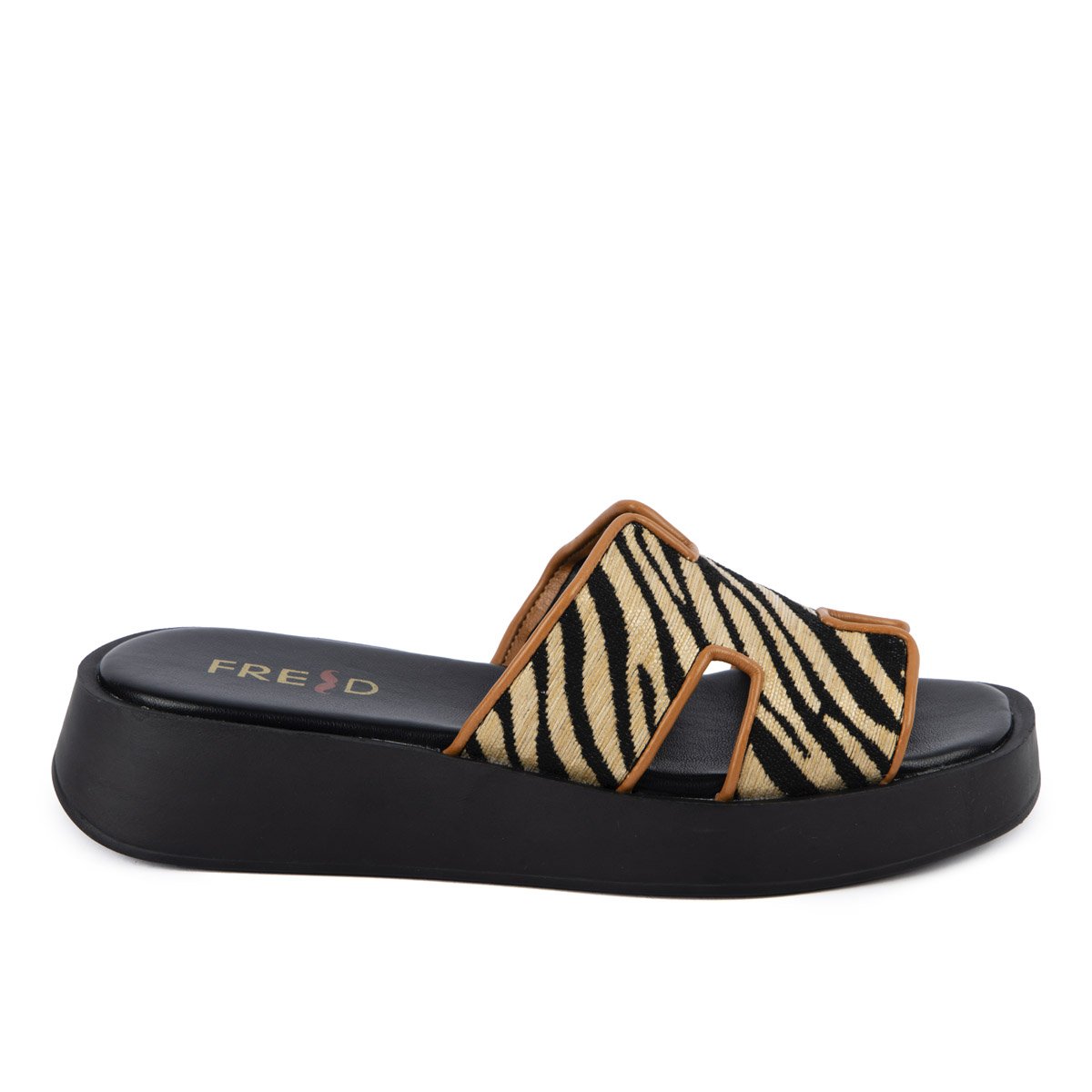 Fred flatforms με 
ιδαίτερη φάσα, μαύρο