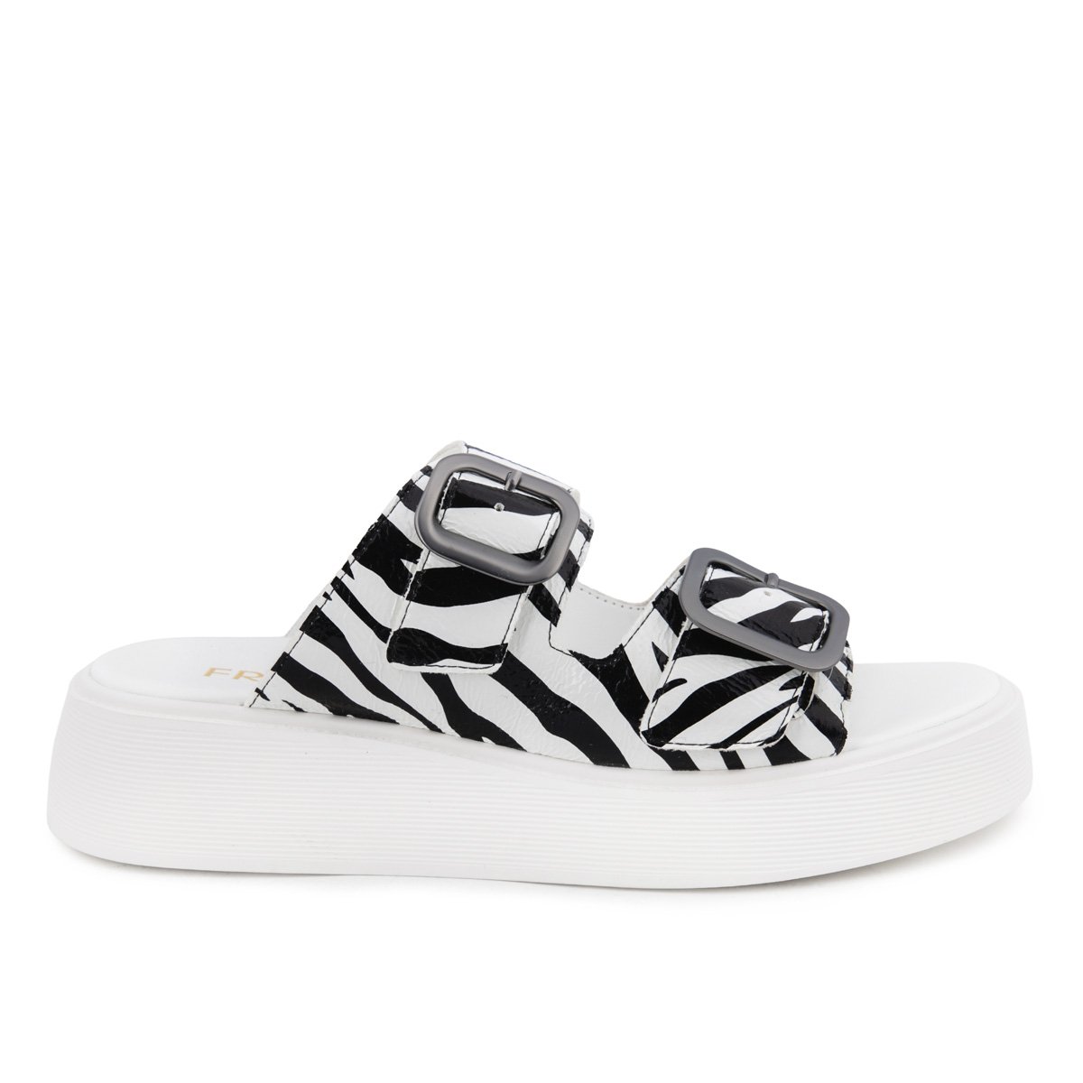 Fred flatforms με διπλή φάσα, ασπρόμαυρο