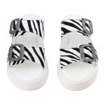 Fred flatforms με διπλή φάσα, ασπρόμαυρο