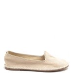 Μπεζ γυναικεία slip on μοκασίνια