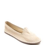 Μπεζ γυναικεία slip on μοκασίνια