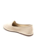 Μπεζ γυναικεία slip on μοκασίνια