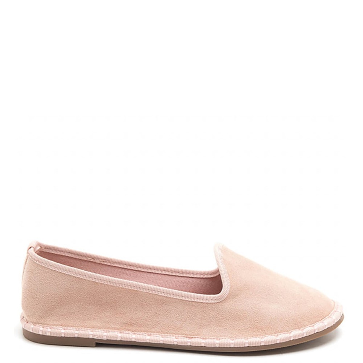 Ροζ γυναικεία slip on μοκασίνια