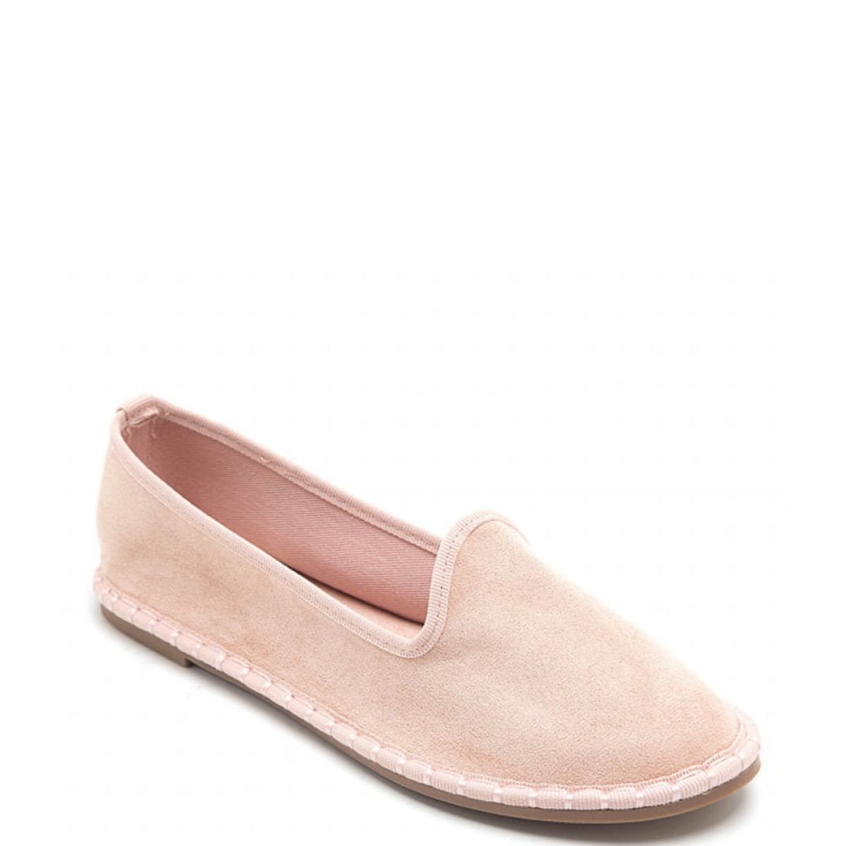 Ροζ γυναικεία slip on μοκασίνια