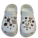 Ακρυλικό διακοσμητικό για crocs Smiley με στρας