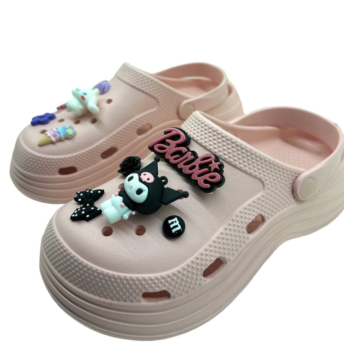 Πακέτο 11τμχ διακοσμητικών για crocs, Kuromi-Barbie