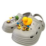 Πακέτο 10τμχ διακοσμητικών για crocs, Ducks
