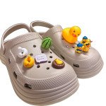 Πακέτο 10τμχ διακοσμητικών για crocs, Ducks