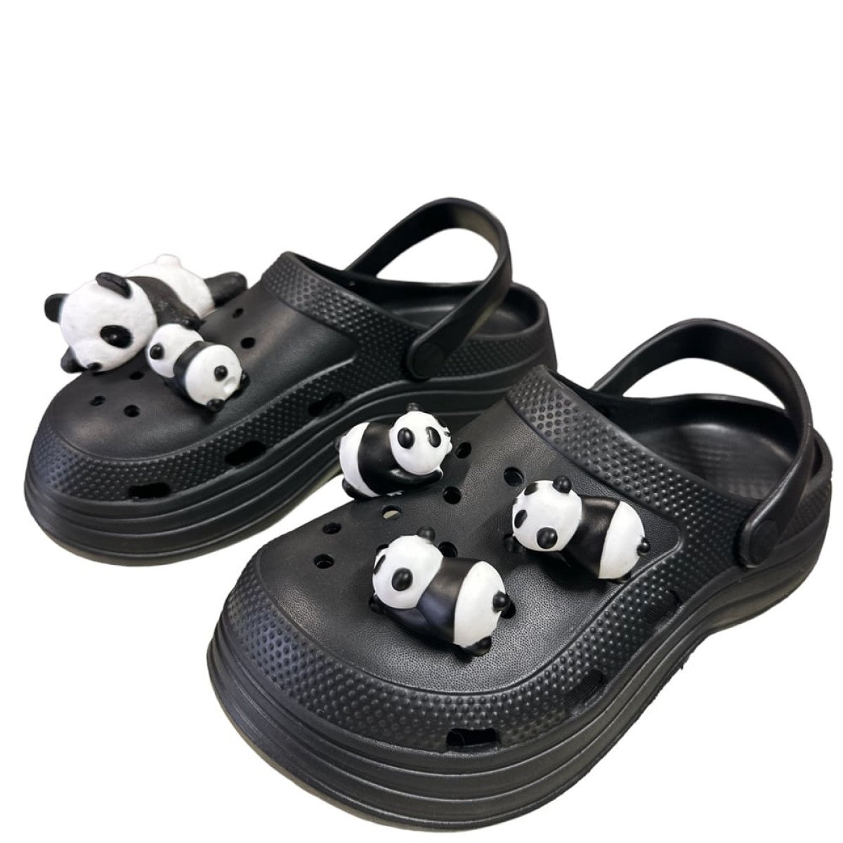 Πακέτο 5τμχ διακοσμητικών για crocs, Panda